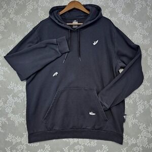 Adidas Hoodie Men's XL Undeniable Sneaker Patch Black Streetwear Pullover‎